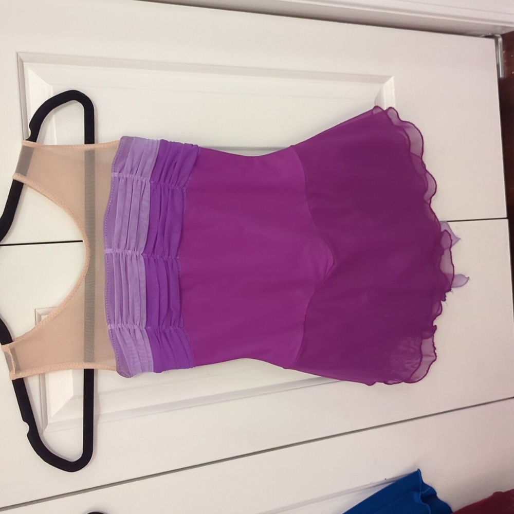Beautiful Purple Figure Skating Competition Dress